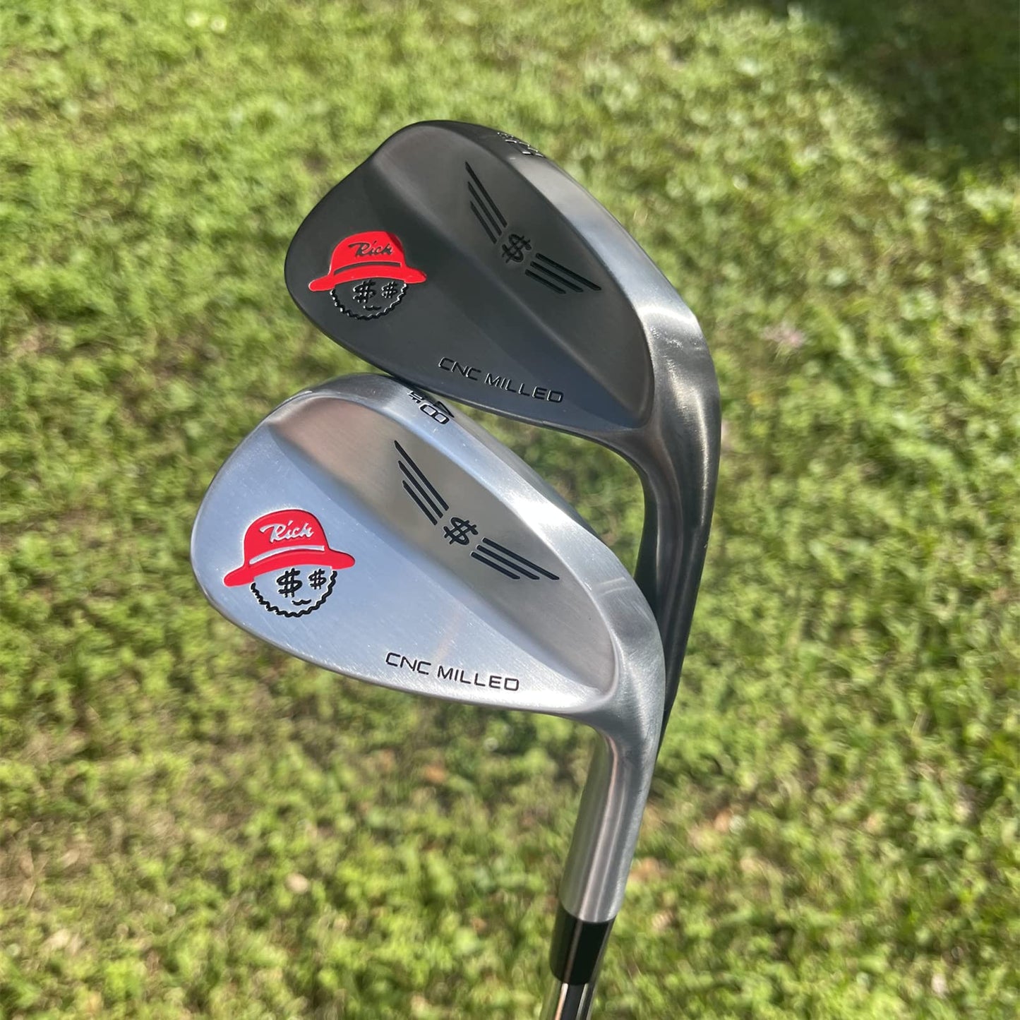 Jean Carlo Golf Wedge 48/50/52/54/56/58/60/62 Degree Sand WedgeGap WedgeLob Wedge for Men & Women Milled Face for More Spin Right Hand Golf Clubs (Grey 50 Degree)