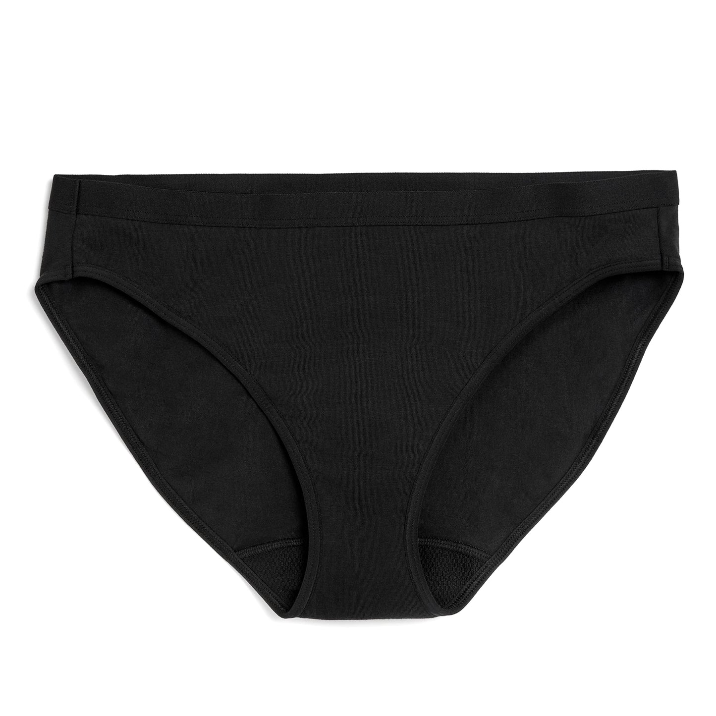 LOLA Washable Period Underwear - Period Underwear for Women Period Panties Cotton Bikini Underwear for Women Holds 3 Tampons L Black
