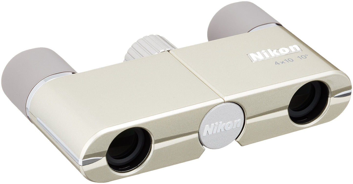 Nikon Binoculars Yu 4X10D CF Champaign Gold