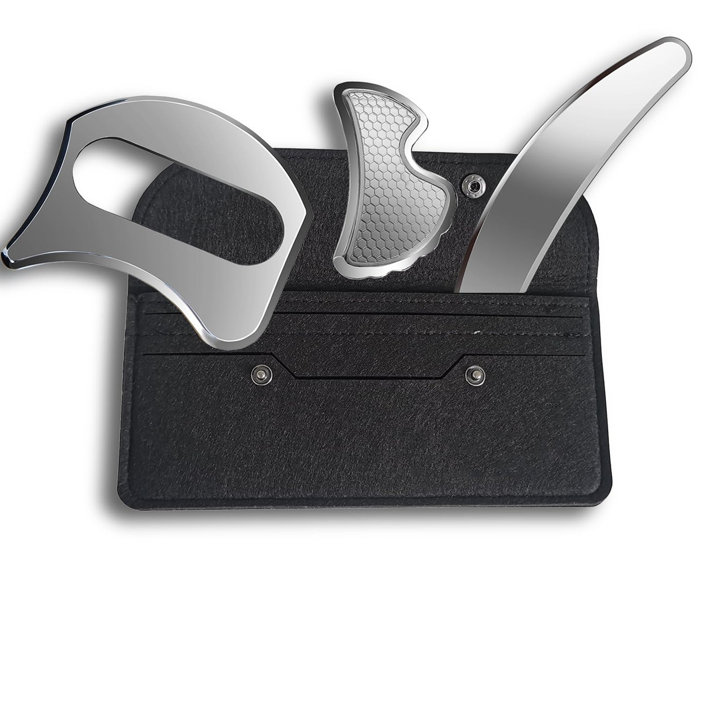 UiiBYUii GuaSha Massage Scraper Tool SetMuscle Scraper Tool KitScraping Massage Tools for Physical TherapyScar Tissue Tool Myofascial Release Tools & IASTM Tools(UII-DBC)