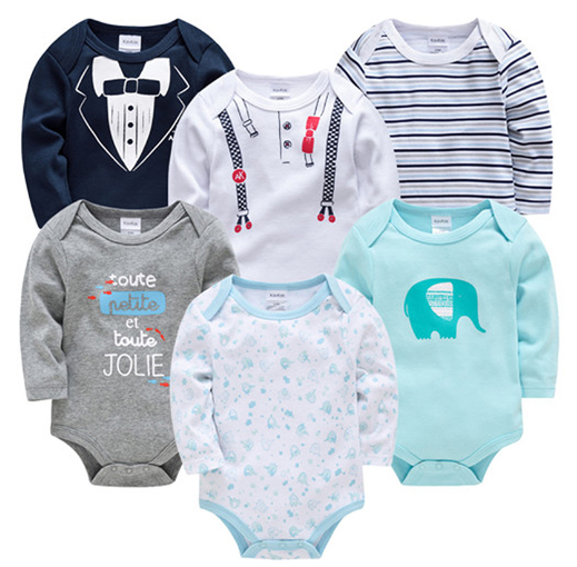 6-Pack Long Sleeve Bodysuits for Newborns (2024)