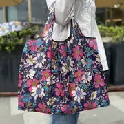 Reusable Cartoon Grocery Tote Bags - Large Capacity (1pc)