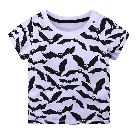 "Knitted Cotton Baby Short-Sleeved T-Shirt for All"