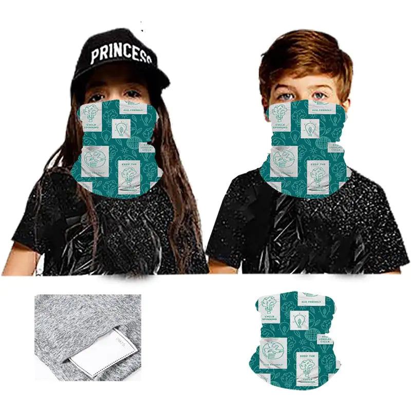 Kids' Printed Sunscreen Scarf