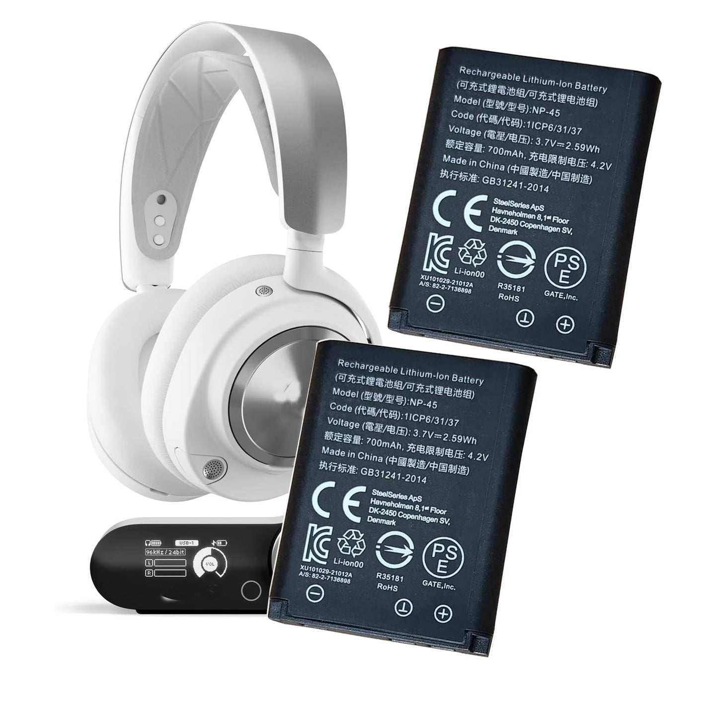 EXMUMCMR ๐ฎ๐ฌ๐ฎ๐ฐ ๐ก๐ฒ๐ ๐จ๐ฝ๐ด๐ฟ๐ฎ๐ฑ๐ฒ๐ NP-45 Battery Compatible with Steelseries Arctis Nova Pro Wireless Headset for Xbox Arctis Nova Pro Wireless Headset for PlayStation