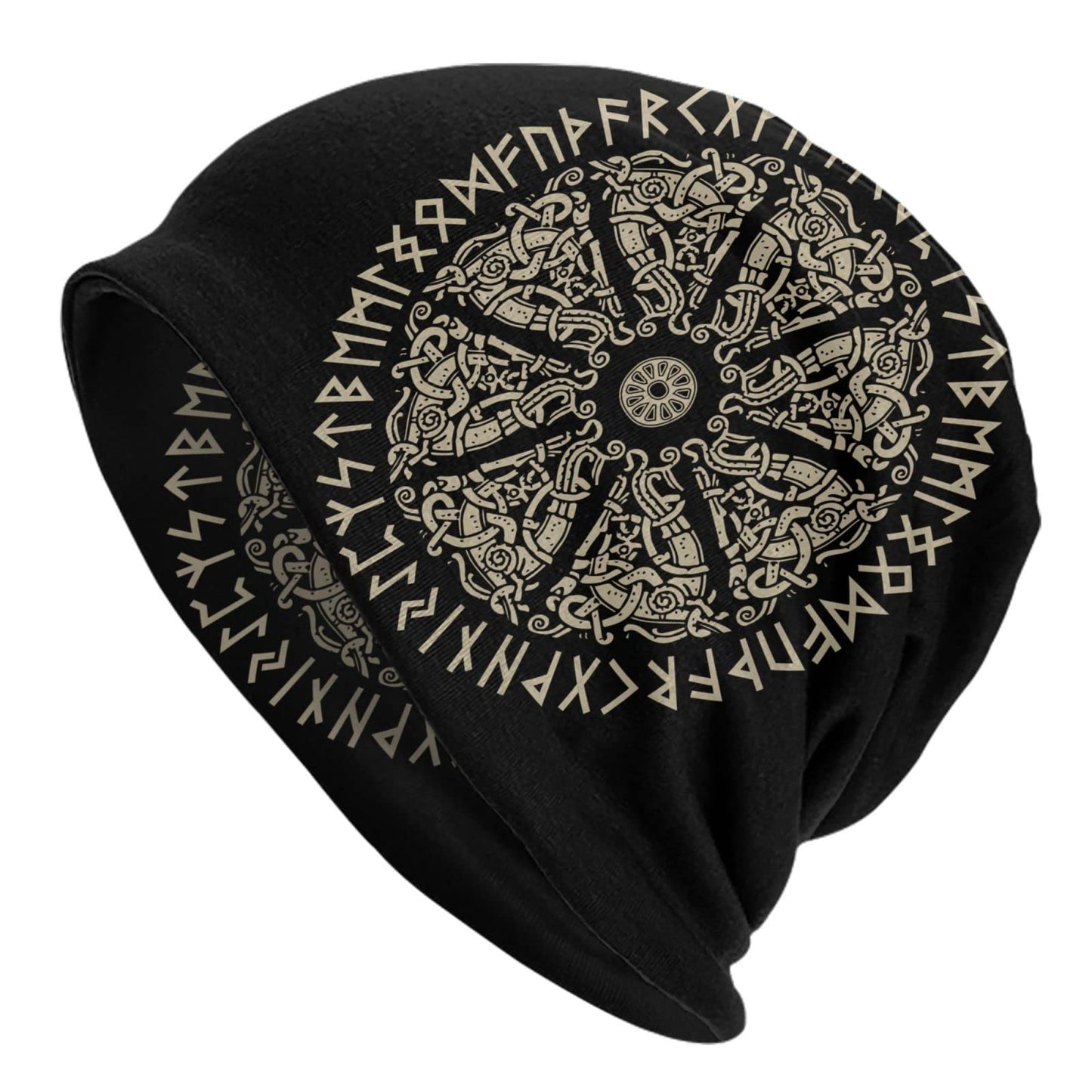 Men Vikings Beanie CapsNorse Skull Cap Knit Hat Slouchy Cap Autumn Summer Casual Beanies Hat