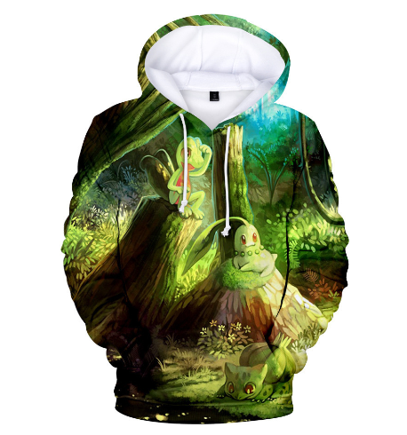Pokemon Hoodie with Pet Character Print