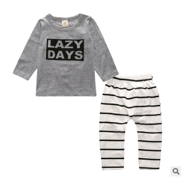 Spring Autumn Long Sleeve T-Shirt Baby Outfit Set