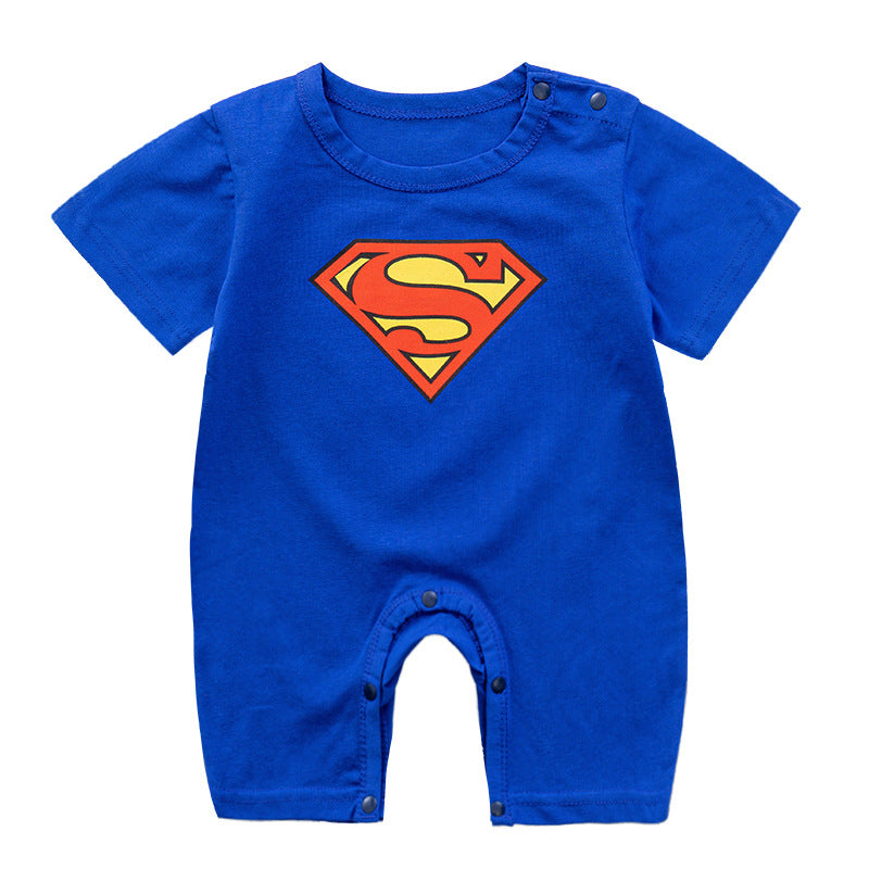 Cute Cartoon Printed Short Sleeve Baby Bodysuits