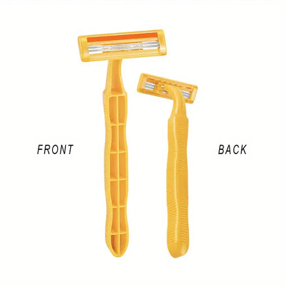Twin Blade Stainless Steel Disposable Razors for Men