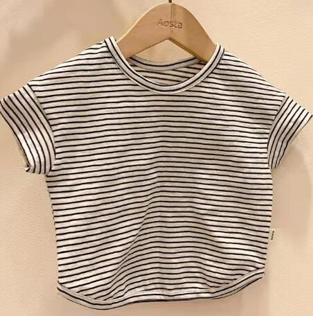 Baby Summer Striped Short Sleeve T-Shirt for Kids