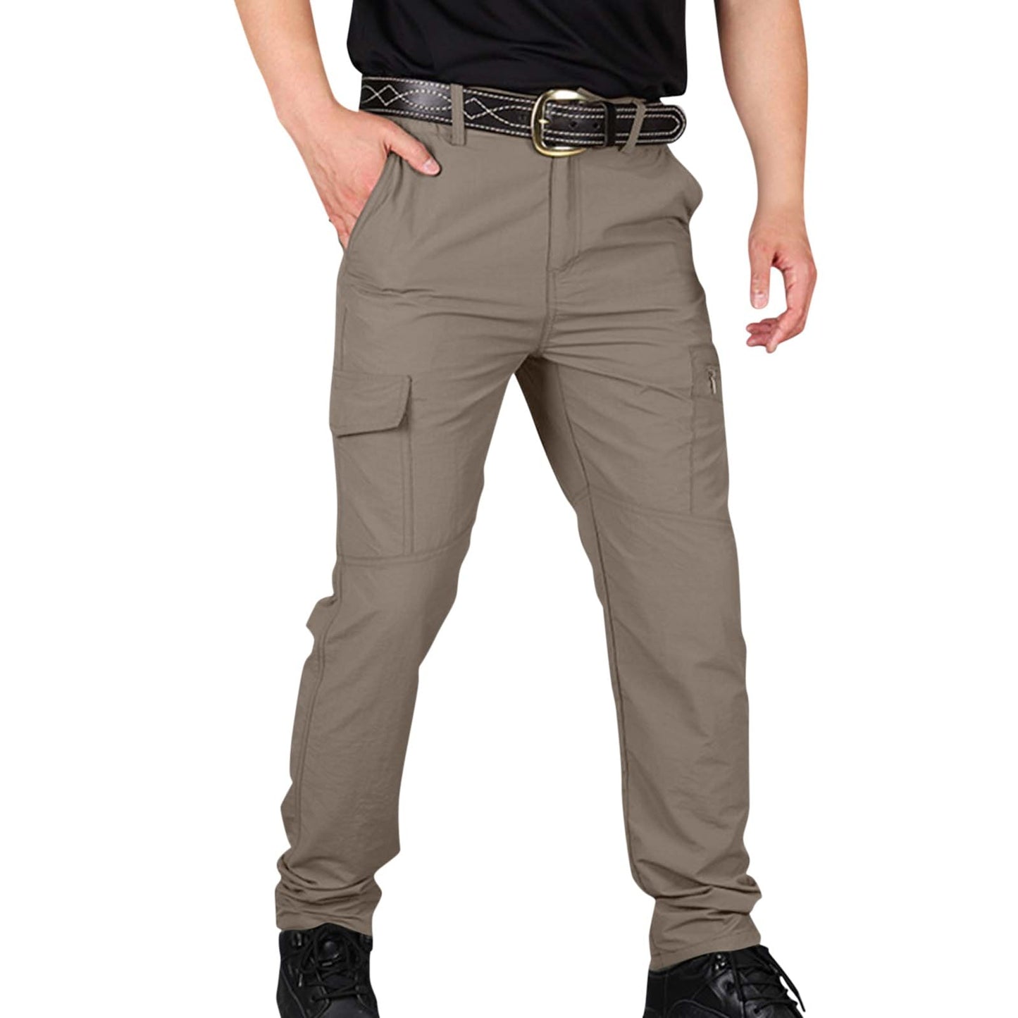 Cargo Pants for Men Lightweight Ripstop Classic Motorcycle Pants Outdoor Resistant Military Carpenter Pants Multi-Pocket Waterproof Relaxed Fit Hunting Pants Travel Camping Tactical Pants Work Pants