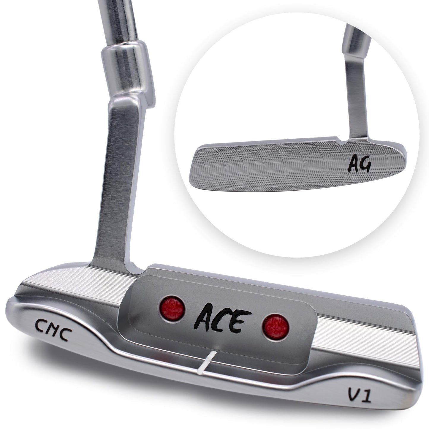 Ace Golf Clubs Putter 35 Inch - Putters for Men Right Handed - Blade Putter - CNC Milled Golf Putter with Premium Headcover