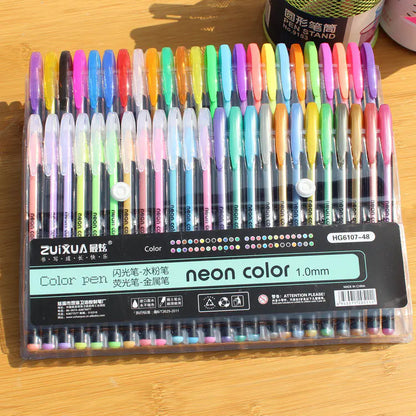 Glitter Pen, Pastel Pen, Metal Pen Set - Colorful Markers