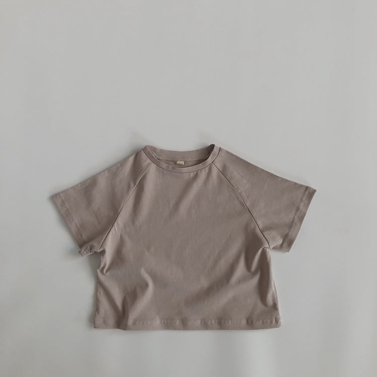 Boys' and Girls' Loose Basic Short Sleeve T-Shirts