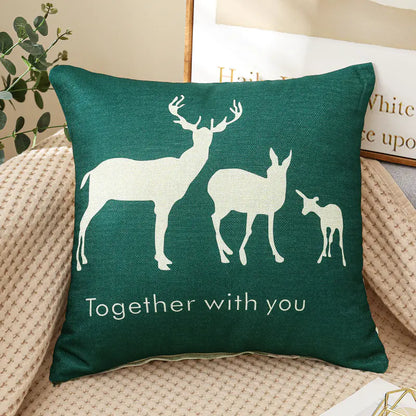 Linen Printed Pillows for Car and Couch Decoration