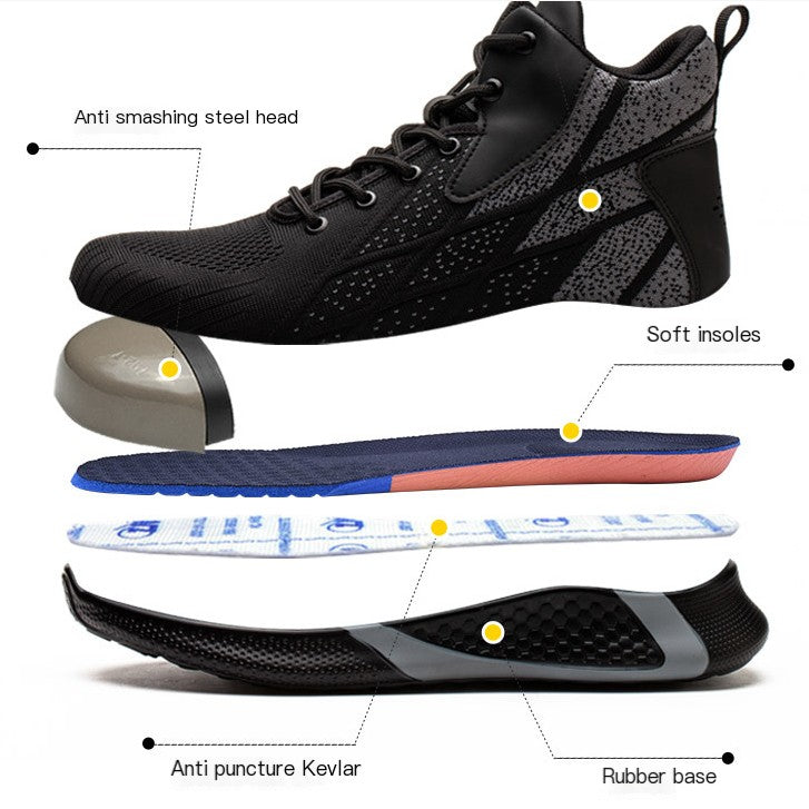 Men's Steel Toe Safety Work Boots for Autumn/Winter