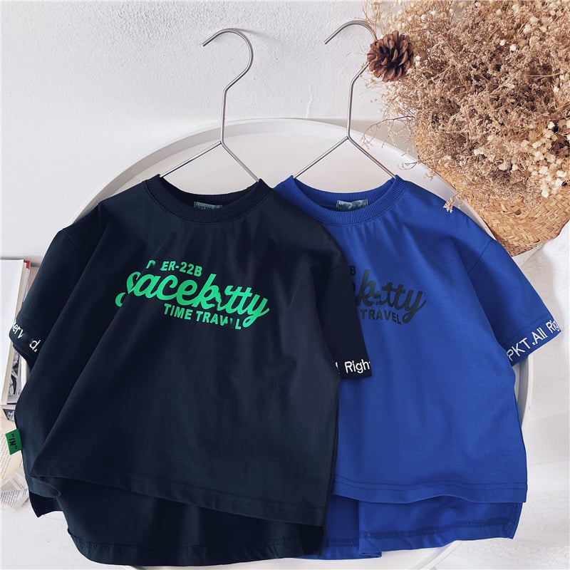 Korean Short-Sleeved Cotton T-Shirts for Kids