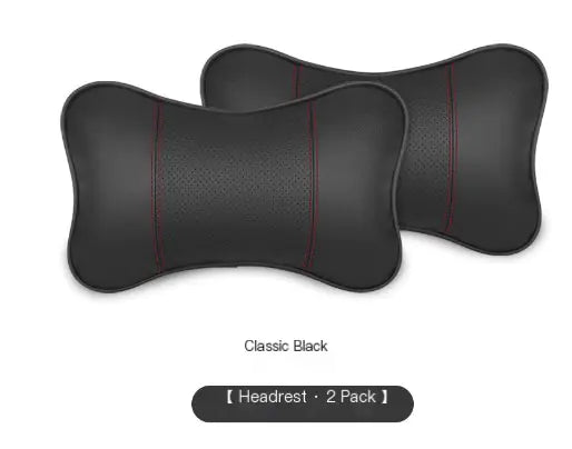 2pcs Multi-color Leather Car Neck Pillows for Support
