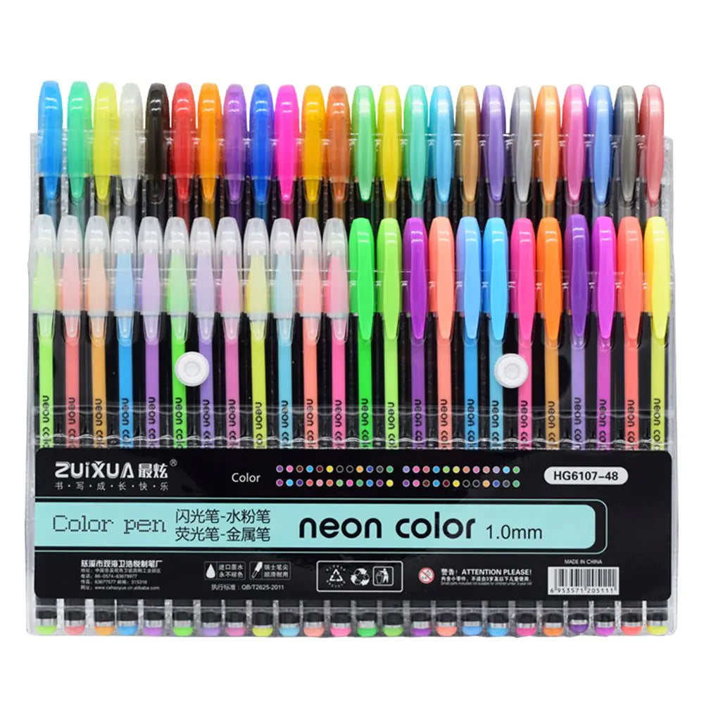 Glitter Pen, Pastel Pen, Metal Pen Set - Colorful Markers