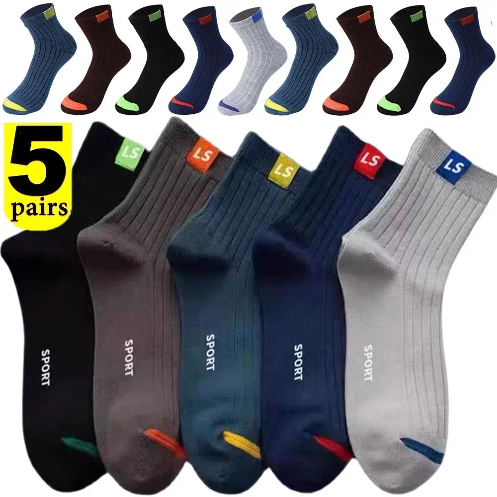Men's Bamboo Fiber Sports Socks, Breathable & Odor-Free
