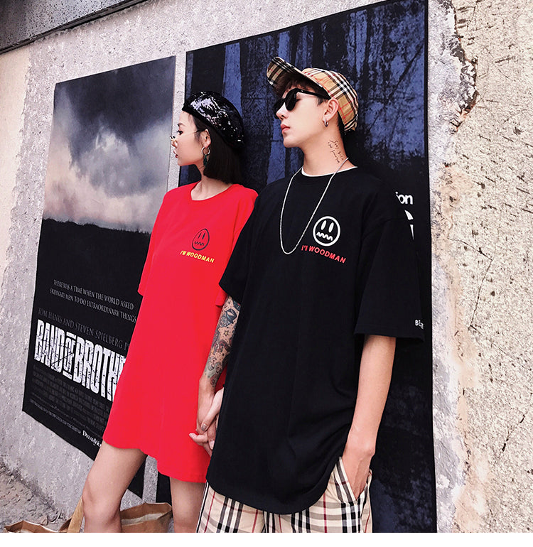 Couple Devil Face T-Shirts, Hip Hop Summer Fashion