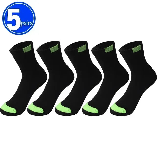 Men's Bamboo Fiber Sports Socks, Breathable & Odor-Free