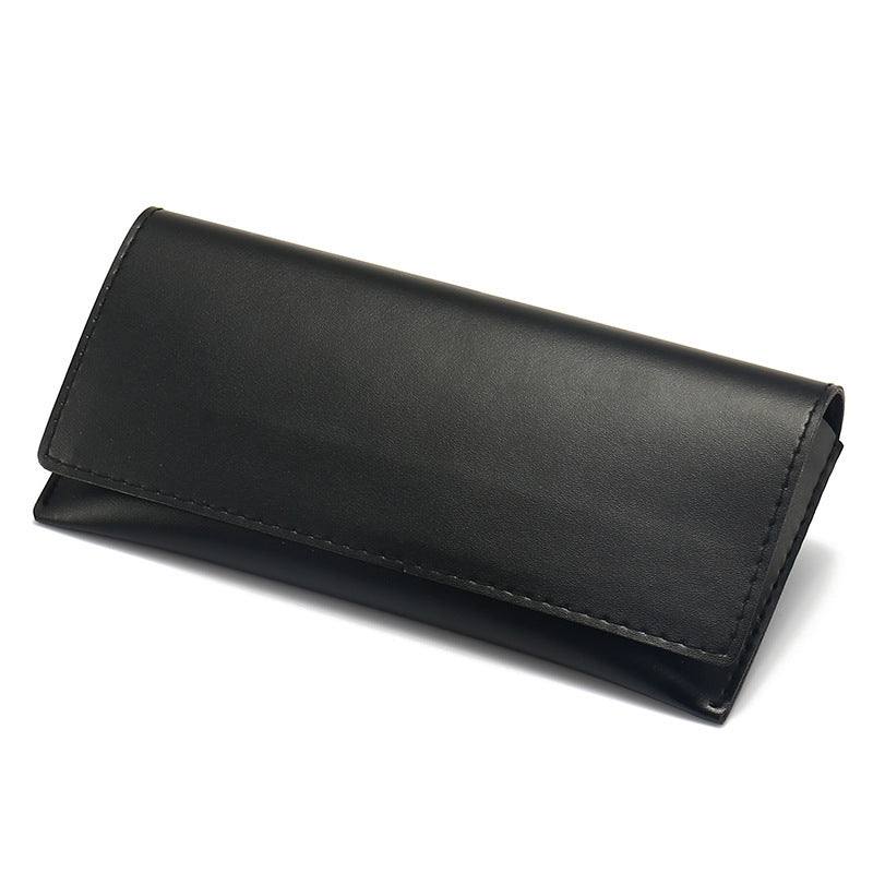 Portable Round Folding Eyeglasses Case with Magnetic Closure