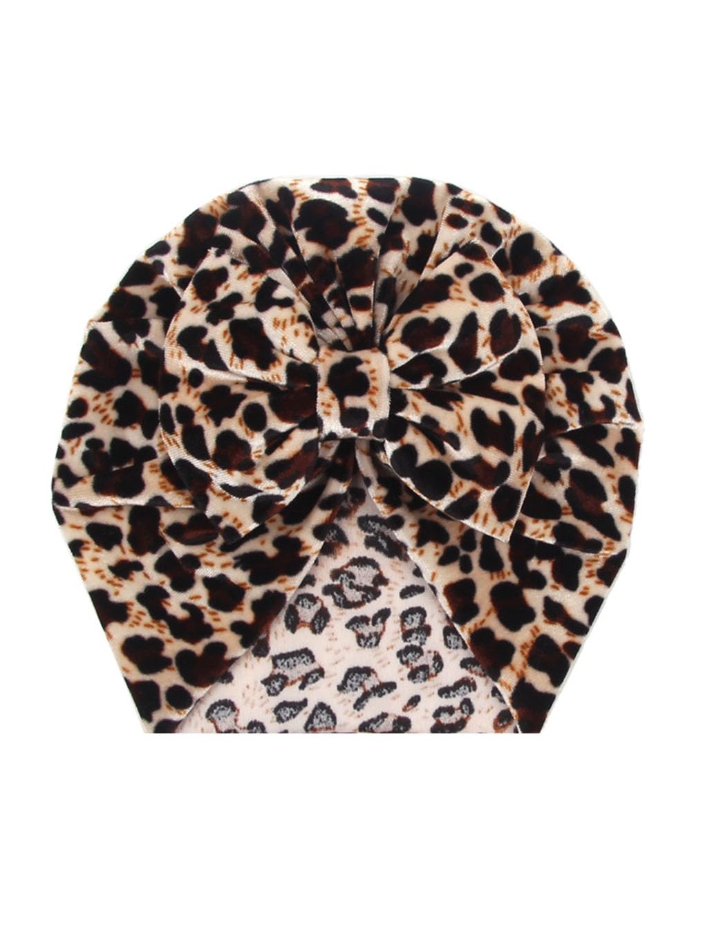 BBTDIN Cheetah Turban Headband Bow Baby Girls Leopard Hair Band Bow Baby Cheetah Headwear Bowknot BTB04 (D1-Beanies)
