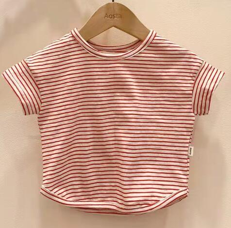 Baby Summer Striped Short Sleeve T-Shirt for Kids