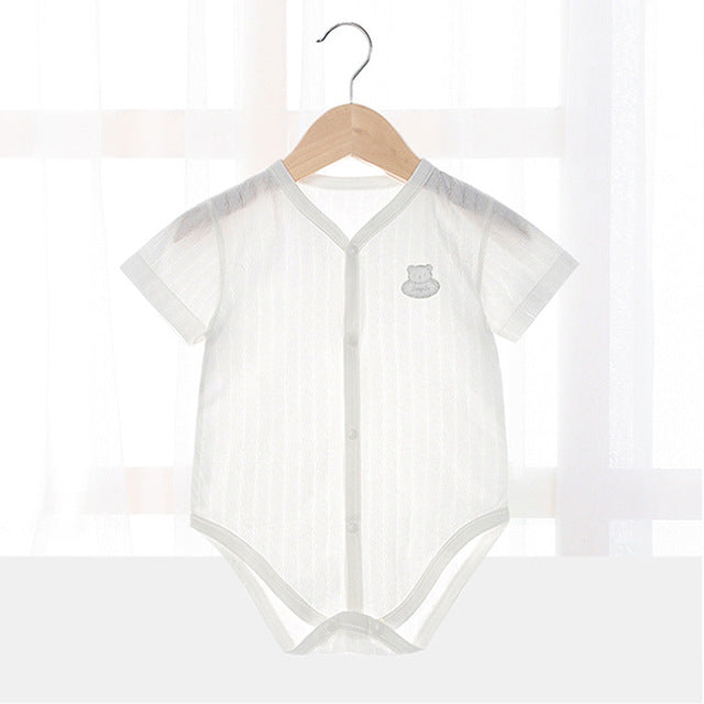 Summer Short Sleeve Newborn Bodysuits for Kids