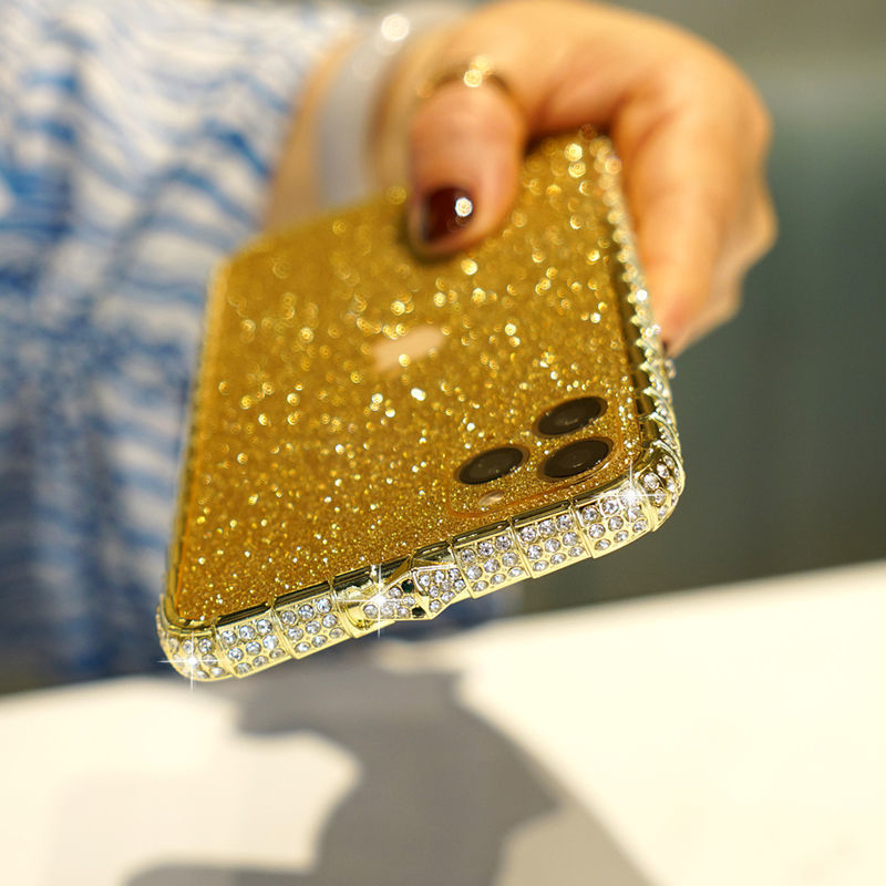 Luxury Glitter Women's Phone Case with Diamonds