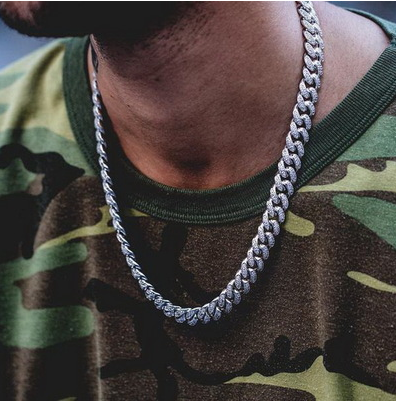 Men's Full Diamond Necklace