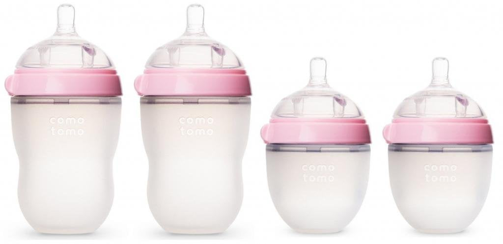 Comotomo 5 oz and 8 oz Baby Bottles 4 Pack
