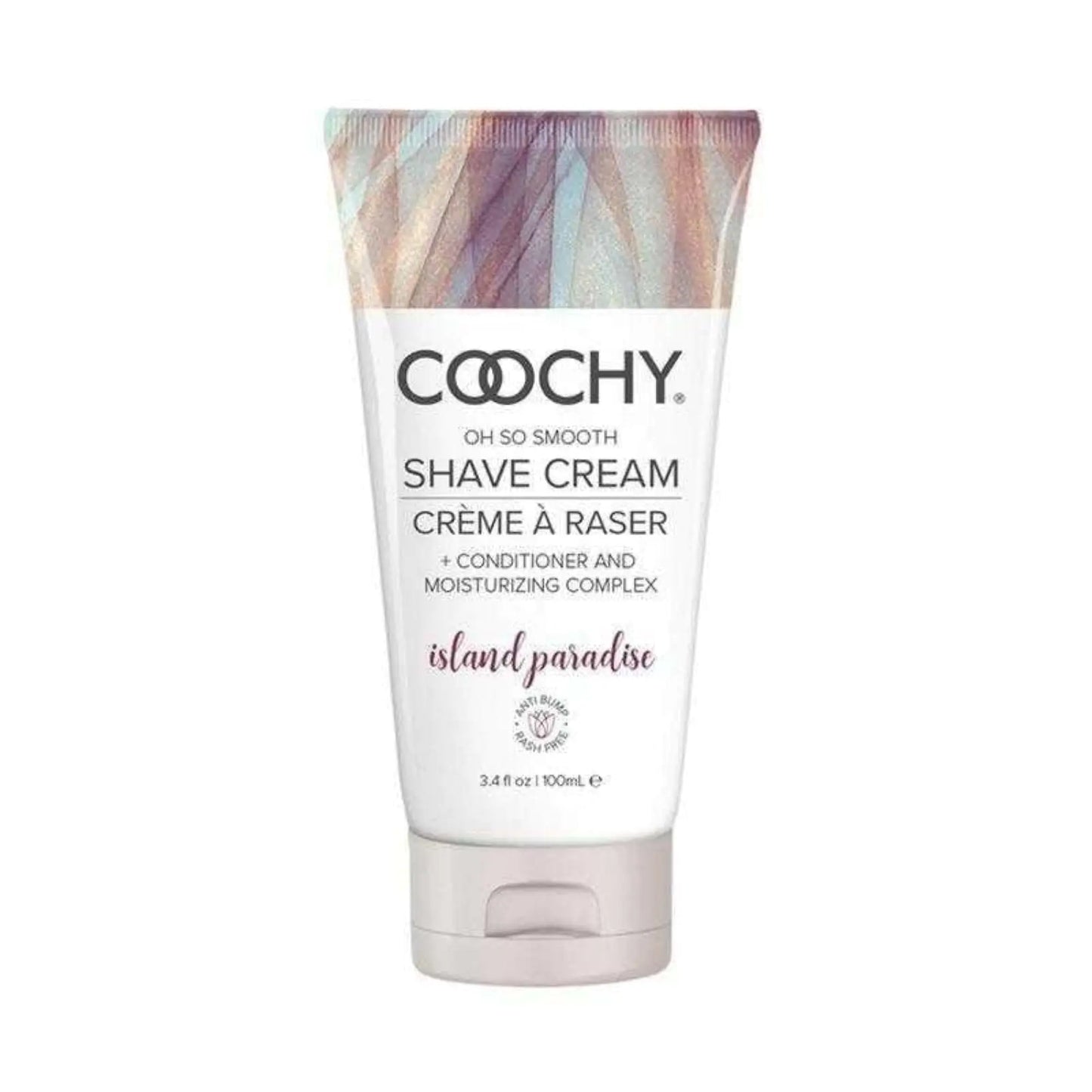 Coochy Intimate Shaving Cream | Shave Conditioner & Moisturizer for Face & Body | Ideal for Sensitive Skin Care Anti-Bump | Island Paradise 3.4 oz