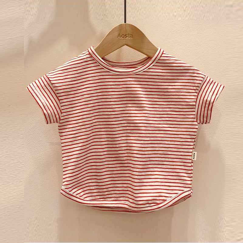 Baby Summer Striped Short Sleeve T-Shirt for Kids