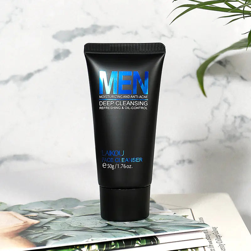 LAIKOU Men's Exfoliating Face Wash 50g Cleansing Cream