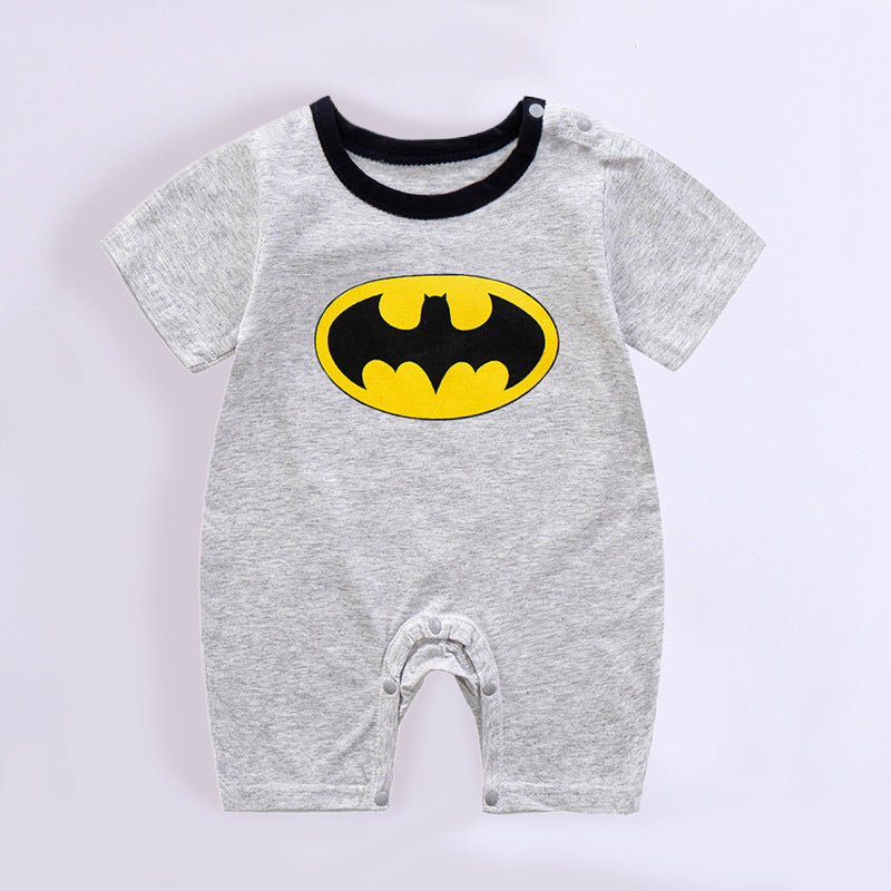 Cute Cartoon Printed Short Sleeve Baby Bodysuits