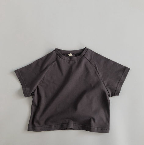 Boys' and Girls' Loose Basic Short Sleeve T-Shirts