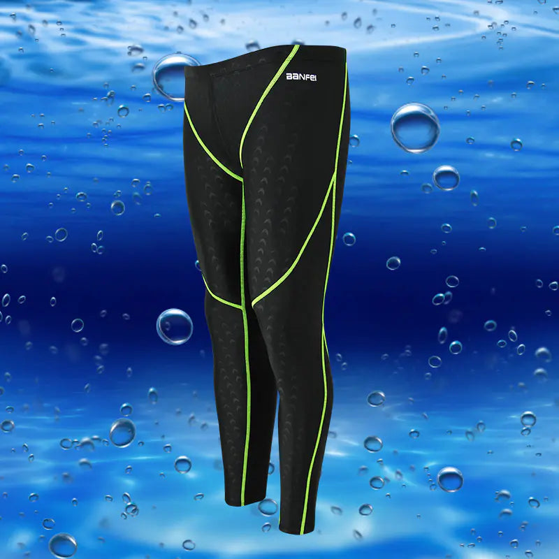 Sun-Proof Nylon Men's Cropped Swim Trunks