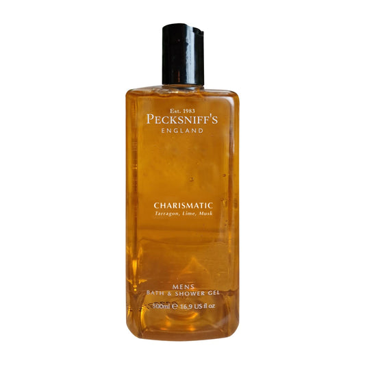 Pecksniffs Mens Luxurious Moisturizing Bath & Shower Gel | Premium Cleansing Mens Body Wash | Captivating Fougere Accord Mens Shower Gel | Charismatic Scent | 500ml