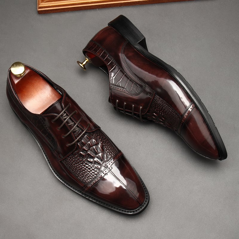 British Style Leather Stitching Business Shoes