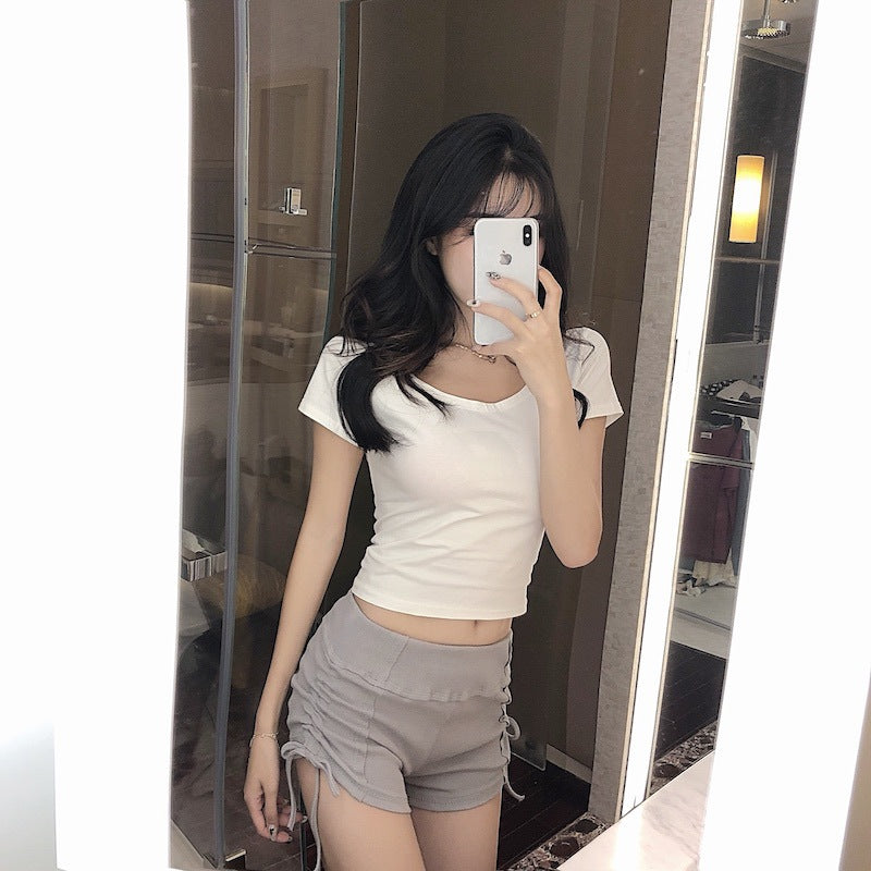 High-Waisted Athletic Shorts for Fitness and Sports