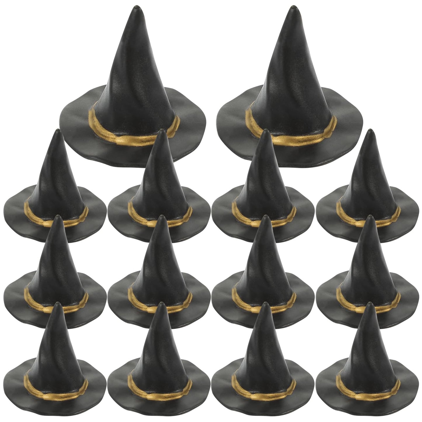 Bottle Witch Hats 24PCS Miniature Witch Hats Halloween Witch Hats Mini Wizard Hat Beverage Bottle Toppers Mini Doll House Decor Little Witch Hat for Crafts DIY Accessories