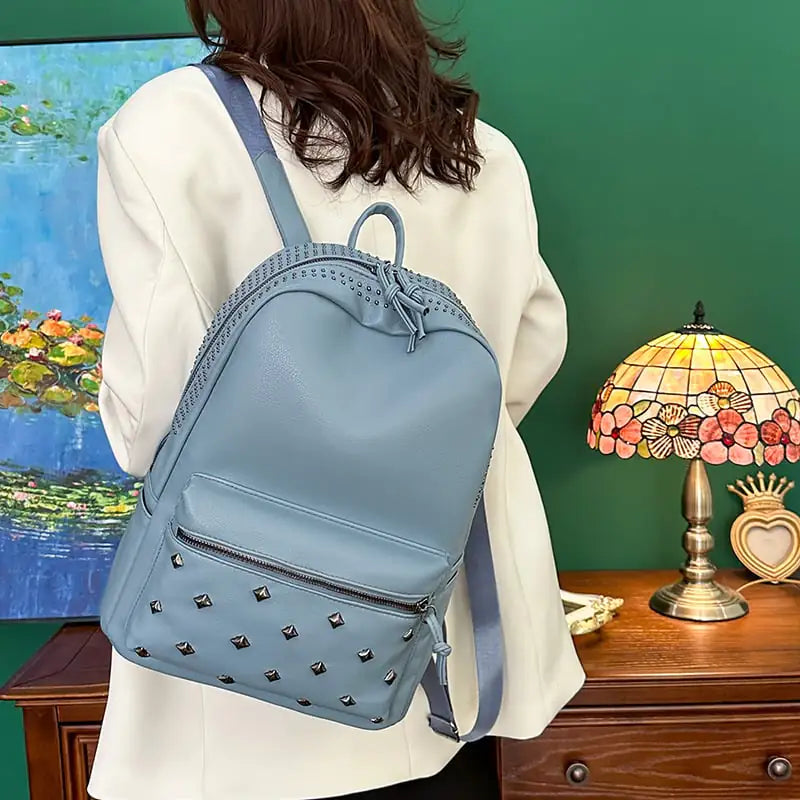 Women's Designer Anti-Splash PU Leather Backpacks