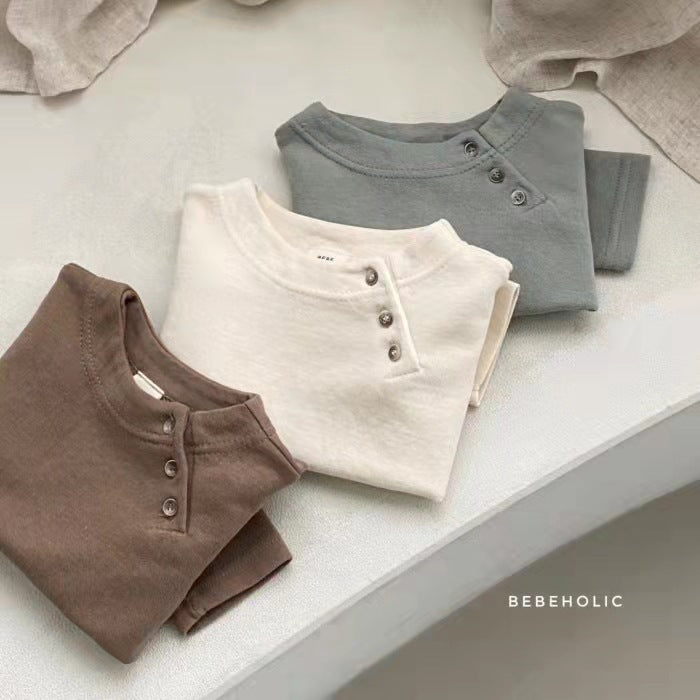 Korean Style Baby Long Sleeve Cotton T-Shirt