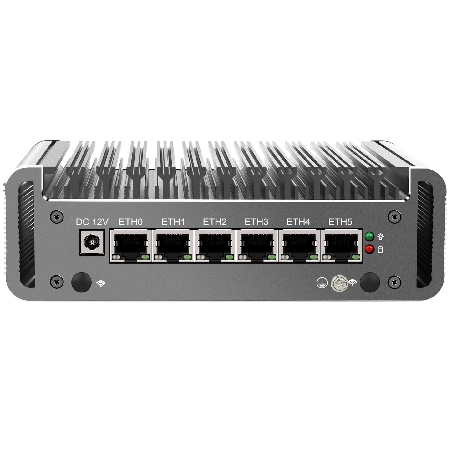 ZHIANN 6 Ports Firewall Micro Appliance/Mini PC Celeron N5105 Quad Core Firewall Mini PC with 6x2.5G i226-V NICs Support AES-NI Router PC VPN OPNsense Barebone