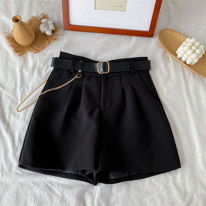 A-line Wide Leg Casual Women's Shorts Pants