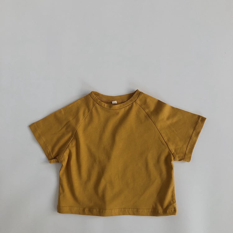 Boys' and Girls' Loose Basic Short Sleeve T-Shirts