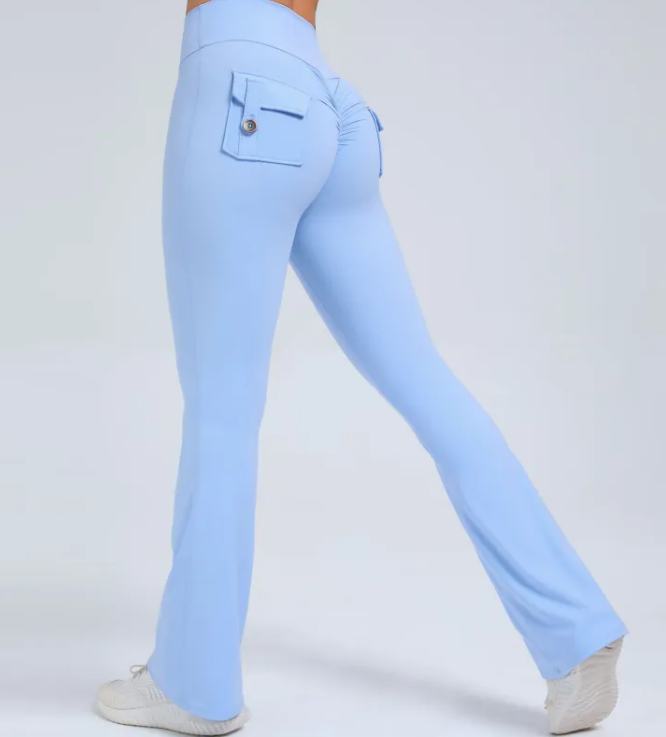 Wide-Leg Sports Leggings